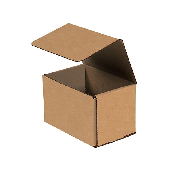 Box Packaging Corrugated Mailers, 6L x 4W x 4H, Kraft, PK50 M644K - main